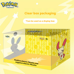 Figurines officielles Pokémon <span class=keywords><strong>Plusle</strong></span> & Minun, figurines décoratives en PVC de dessins animés, articles et cadeaux Pokémon - Product Image 3