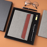 Cahier en cuir souple de décoration de boîte-cadeau d'affaires exquis cahier personnalisé personnel de mode classique