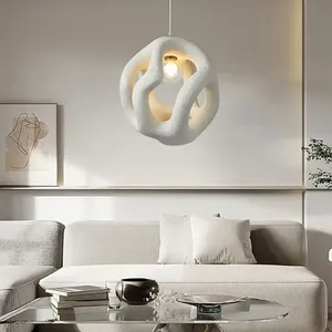 Lampe suspendue nuage Wabi Sabi en ciment, style industriel, décoration intérieure, lampe de chevet dorée, nordique moderne - Product Image 3