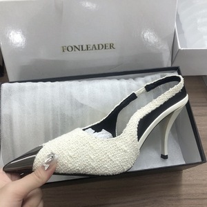 Zapatos de Tacón Alto Elegantes para Mujer, Zapatos de Oficina con Punta de Acero y Tira Trasera, Tacones de Mujer 2025 - Product Image 6