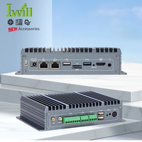 RK3588 Octa Core brazo industrial sin ventilador mini pc y RS232 RS485 dual Gigabit Ethernet Android ubuntu linux mini pc Box
