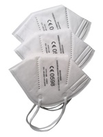 Masque facial personnalisé fabriqué en Chine avec certificat EN CE, masque jetable à 5 couches, protection personnelle, masque pliable FFP2