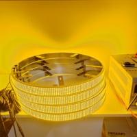 Kingshowstar Luz LED para Rueda de Camión, 6 Filas, Secuencia de Encendido, Alta Potencia, Ultra Brillante, Amarillo y Blanco