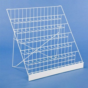Retail White Metal <strong>Wire</strong> Magazine Rack Comic Book <strong>Display</strong> Stand <strong>Shelf</strong> for Book Stores - Product Image 3