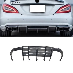 For CLS W218 C218 2011-2017 R Style Carbon Fiber Rear Lip Rear Diffuser Bumper Lip - Product Image 1