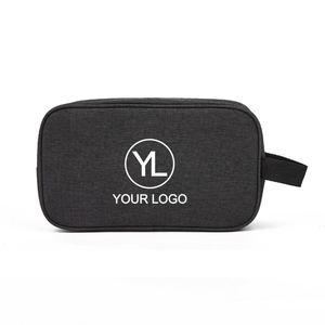Pochette de toilette personnalisée avec logo, fermeture éclair, sac de soins personnels, trousse de toilette de voyage pour cadeaux d'événements - Product Image 1