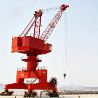 Grue portique monopoutre de haute qualité pour quai maritime, capacité de levage 10-50T, grue sur rail sur piédestal pour utilisation en port et en esplanade