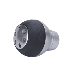 Pommeau de levier de vitesse universel semi-cuir semi-alliage à visser, pour voitures de course manuelles, compatible avec les modèles de véhicules américains et européens - Product Image 2