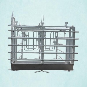 Nouvel équipement d'élevage porcin personnalisé en promotion, cage de gestation pour porcs durable à longue durée de vie en acier galvanisé à chaud - Product Image 1