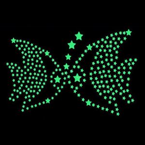 Estrellas 3D de Plástico Brillantes en la Oscuridad, Adhesivos Luminosos para Pared - Product Image 5