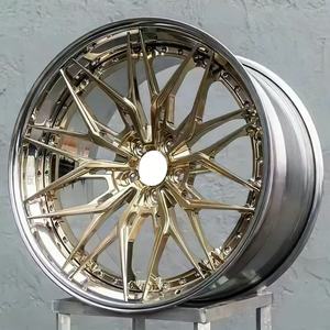 SAiLen Juego de 2 Ruedas de Aluminio Forjado Cóncavas Profundas de 18-24 Pulgadas 5x112/120/130 con Remaches Mecanizados y Garantía de 5 Años para Audi - Product Image 1