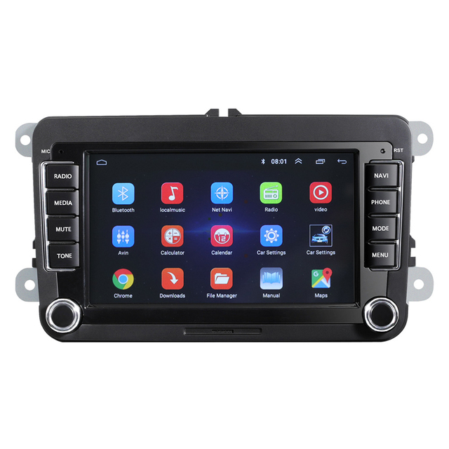 7Inch 2DIN IPS Capacitive Touch Screen Multimedia BT TF FM Radio Autoradio MP5 Car DVD Player With Carplay for VW