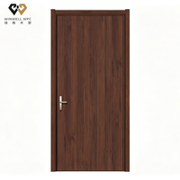 Porte intérieure en panneau composite WPC creux, finition sous vide, anti-déformation, résistante à l'humidité, insonorisée, porte à plat