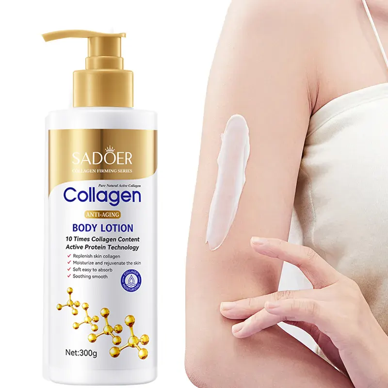 300g SADOER collagène lotion pour le corps soins de la peau nourrissant blanchissant corps crème de soin de la peau pour les femmes