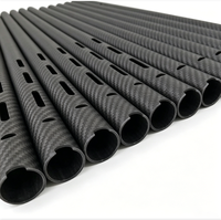 Tube en fibre de carbone 3K haute résistance, enveloppé, 30mm 35mm 40mm 1000mm, vente en gros d'usine