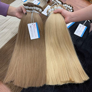 Ofertas exclusivas: cabello liso a granel de muchos colores 100% cabello humano precios de fábrica inmejorables súper doble dibujado con gran stock - Product Image 1