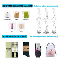 Chaussettes de sport antidérapantes pour hommes, design automne de haute qualité, avec logo et grip, pour la course et le football, personnalisables