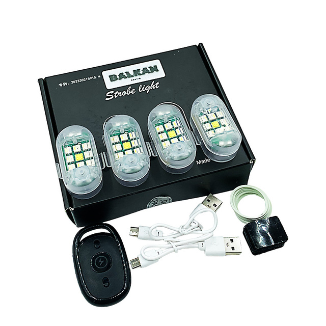 Multi-Platform Anti-Collision Warning System: Wireless LED Strobe Lights for Drones Cars & Bikes