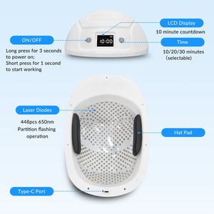 Alat Perawatan Rambut Laser di Rumah, Topi Cahaya Merah untuk Pertumbuhan Rambut, Pereda Infeksi Kulit Kepala, Perawatan Rambut Rontok Dini - Product Image 6