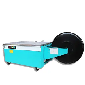 Desktop Semi Auto Poly Carton Package Strapping Machine High Speed KZ-900 Low Table Carton Box Plastic Strapping Machine Price