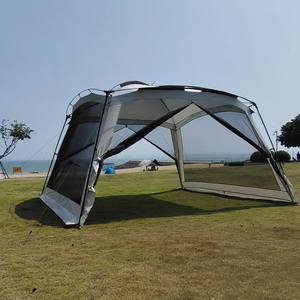 Tienda Gazebo plegable de tela Oxford para exteriores Extra grande para 10-12 personas, tipo de refuerzo recto, pérgola para acampar y fiestas - Product Image 4