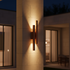 Lampe murale moderne et minimaliste marron, nouveau style, pour chambre principale, simple et idéale pour les murs extérieurs de villa - Product Image 4
