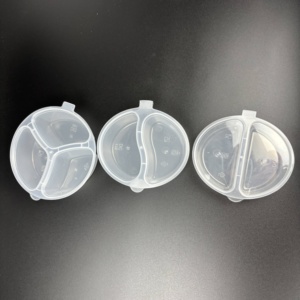 Thân thiện với môi PP nhựa 3-Ngăn nước sốt cup tường duy nhất phong cách gia vị <span class=keywords><strong>container</strong></span> cho takeout dịch vụ thực phẩm - Product Image 5