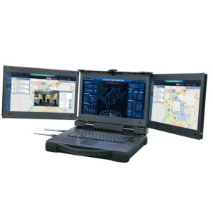 LCD Rugged xách tay máy tính xách tay ba màn hình Rugged máy tính xách tay tất cả trong một công nghiệp di động gồ ghề máy tính - Product Image 1