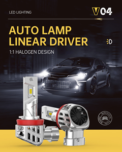 Phare LED de voiture 70W 7600LM, éclairage automobile amélioré, blanc 6000K, haute puissance, rétrofit, ampoule de phare LED V04 haute performance - Product Image 5