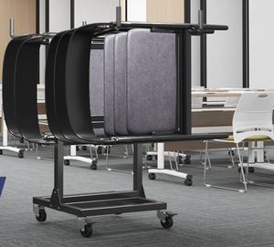 Zwaar Opbergrek Voor 30 Stoelen Met Staand Type Mobiele Kerkstoel Dollykar Commercieel Gebruik Gepoedercoat Staal - Product Image 2