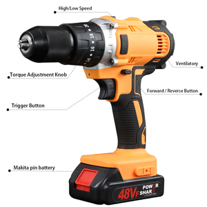 Mini Taladro AL17, Destornillador Inalámbrico de 21 Voltios, Taladro de Impacto Inalámbrico de 48V, Herramientas Eléctricas Profesionales, Fábrica China OEM - Product Image 2