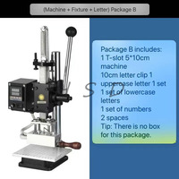 Máquina Manual Pequeña para Estampado en Caliente y Grabado en Relieve de Cuero, Máquina de Impresión por Calor
