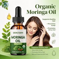 Extrait de feuilles de Moringa naturel OEM en gouttes liquides – Complément alimentaire pour la croissance des cheveux – Gouttes d'huile de Moringa