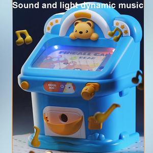 Máquina de Pinball de Vidrio con Diseño de Oso Adorable, Juego Electrónico de Mesa, Mini Pinball con Luces y Música para Niños - Product Image 3