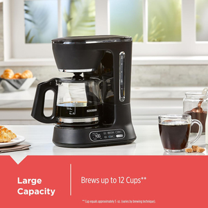 Cafetera de goteo programable digital para uso doméstico Fuente de energía eléctrica manual Filtro de <span class=keywords><strong>cesta</strong></span> de elaboración automática lavable - Product Image 3