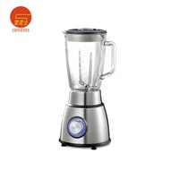 Mixeur de Table Électrique de Luxe en Verre, 6 Lames, 5 Vitesses Variables, Faible Bruit, Anti-Fuite, Boîtier en Acier Inoxydable, Pour Usage Domestique et Hôtelier