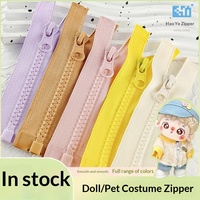 Fermeture éclair auto-bloquante en résine à queue ouverte, modèle 0071, multicolore, pour vêtements de poupées, sous-vêtements, sacs DIY faits à la main