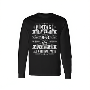 T-shirt vintage à manches longues pour hommes, fabriqué en 1963, parfaitement vieilli, toutes les pièces sont d'origine - Product Image 2