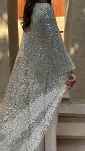 Conjunto <span class=keywords><strong>de</strong></span> Abaya <span class=keywords><strong>de</strong></span> 2 Piezas Loriya, Elegante Vestido Interior y Túnica Exterior <span class=keywords><strong>de</strong></span> Malla con Lentejuelas <span class=keywords><strong>de</strong></span> Poliéster para Mujeres Musulmanas, Estilo Dubai, Modesto, Islámico, Otoño - Product Image 3