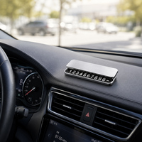 Cache-plaque d'immatriculation temporaire coulissant en métal pour stationnement, dissimule le numéro de téléphone, ornement pratique pour voiture