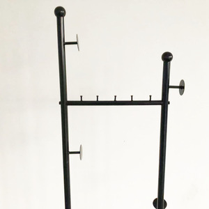 <span class=keywords><strong>Appendiabiti</strong></span> da terra in metallo con base ovale, ganci multipli e asta orizzontale per appendere vestiti, ideale per ingresso e camera da letto - Product Image 6