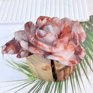 Vente en gros de fleurs naturelles en quartz <span class=keywords><strong>dor</strong></span>é, sculpture sur pierre faite à <span class=keywords><strong>la</strong></span> <span class=keywords><strong>main</strong></span>, artisanat de pierres précieuses en cristal naturel pour <span class=keywords><strong>la</strong></span> décoration de <span class=keywords><strong>la</strong></span> maison - Product Image 5