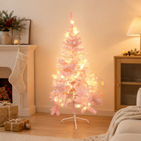 Großhandel Rosa PVC Vorbeleuchteter LED Künstlicher Weihnachtsbaum Beleuchteter Weihnachtsbaum für Innenraum-Feiertagsdekoration