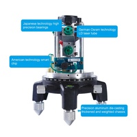 Niveau laser rotatif auto-nivelant en aluminium avec ligne croisée verte haute précision