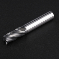 Fraise carrée à 4 cannelures en carbure à bord court Lucas, revêtement pour machines-outils CNC, personnalisable ODM/OEM, emballage en boîte – Offre Spéciale