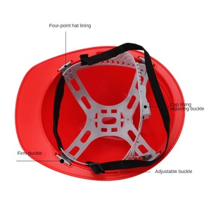 Casco de seguridad de plástico ABS Antiestático de alta calidad, casco de seguridad Protector de seguridad para minería de construcción Industrial - Product Image 6