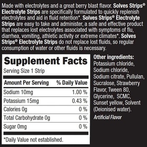 High Quality Private <b>Label</b> Sugar-Free Electrolyte Oral Strip Membrane Focused on <b>Post</b>-Exercise Electrolyte Replenishment - Product Image 3