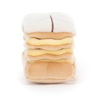 Peluche Mille-Feuille pour animaux de compagnie, jouet en peluche doux sur le thème de la pâtisserie française de 4 pouces pour chiens et chats