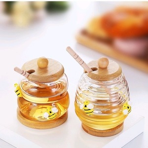 Mini barattolo di miele intelligente piccola ape per uso alimentare da cucina barattolo di vetro - Product Image 2