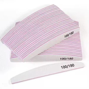 Double Sided Nail File Gray Emery Board Salon Manicure Accessories Salon Nail Care Files Tools